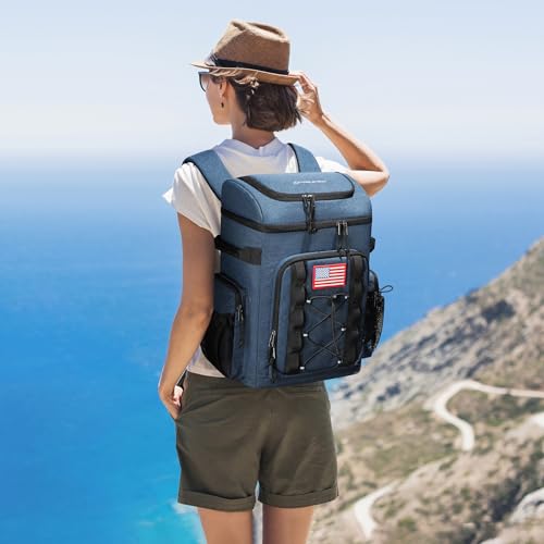 Maelstrom 35-Can Cooler Backpack (Blue) — view 7