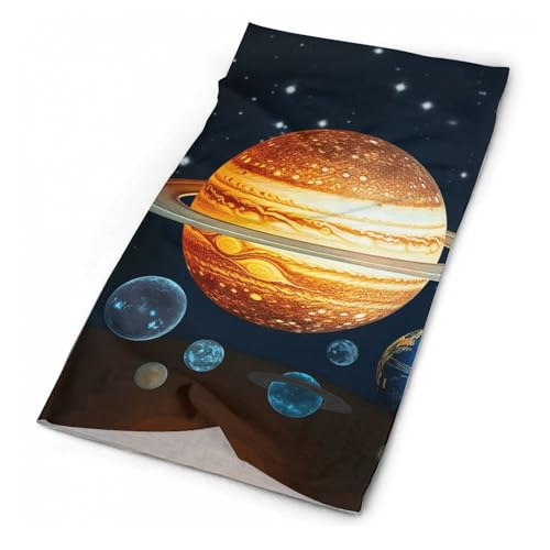 Glow in The Dark Solar System Planet Neck Gaiter UV Sun Protection Balaclava Breathable Ski Face Mask for Men Women Versatile Cover Scarf Bandana Head Wrap3