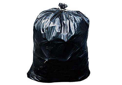 Toughbag 55-60 Gallon Contractor Trash Bags, 38W x 58H, 3.0 Mil (50, Black) by Tough Bag Products