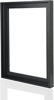 Floating Frame for 16x20 Inch Canvas Prints, 5/8-7/8” Deep Floater Frames for Canvas Paintings, Floating frame for Oil Prints, Diamond Painting,Paint by Numbers (LB1620)