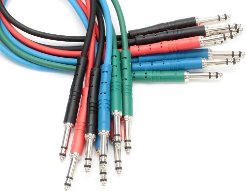 ProcoStageMASTER STT-1-8PK TT Patch Cable 8-Pack - 1 Foot (Assorted Colors)