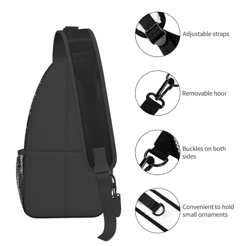 Bolso Crossbody tipo Sling para Trekking Negro miniatura 5