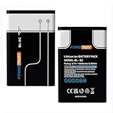 PowerTrust BL-5C Battery, 3.7V 1580mAh BL-5C Rechargeable Battery for Household Radio 1000, 1010, 1100, 1108, 1110, 1111, 1112