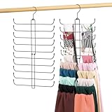 OMHOMETY Scarf Hanger for Closet, 20 Large Capacity Scarf Organizer, Space Saving Scarf Holder Hijab Rack...