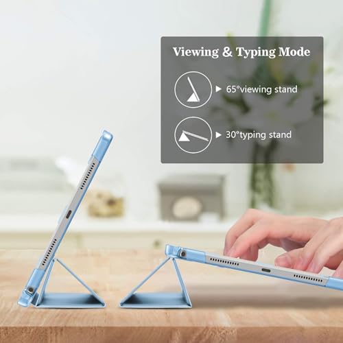 ProCase Smart Case for Lenovo Idea Tab 11 Inch 2025 with Pen Holder, Slim Stand Folio for Lenovo Idea Tab 11" TB-336ZU/TB-336FU, Hard Shell Protective Tablet Cover Translucent Back Case -Blue by ProCase - Image 4