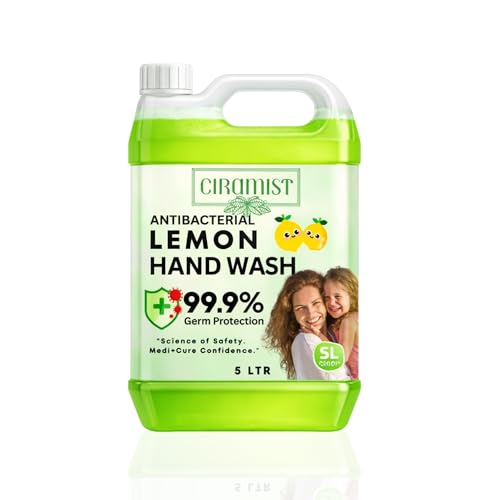 Image of Antibacterial Lemon Hand Wash Liquid 5L | 99.9% Germ Protection | pH Balanced Formula | Fresh Lemon Fragrance | Moisturizing & Skin Friendly | Bulk Refill for Home, Office & Commercial Use (5L, REFFIL PACK)