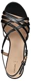 Geox Damskie sandały D Virnilisa 65 S B Heeled, czarny, 37 EU
