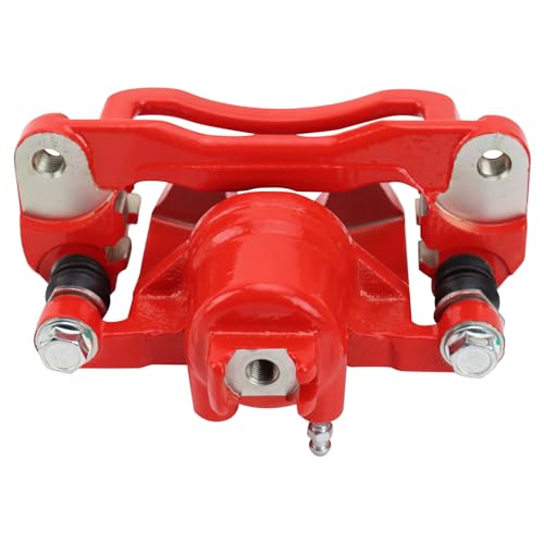 Image of TRQ Rear Right Brake Caliper w /Bracket Performance Red Passenger Side | For 2005-2006 Saab 9-2X 2004-2008 Subaru Forester 2004-2007 Impreza