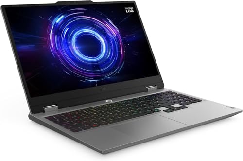 Lenovo (Upgraded) LOQ 15IRX10 (83JE00L2PS) Gaming Laptop – Intel Core i7-13700HX, 24GB RAM, 512GB SSD, RTX 5050 8GB GDDR7, 15.6" FHD 144Hz IPS, White Backlit Keyboard, Luna Grey, Win 11 home