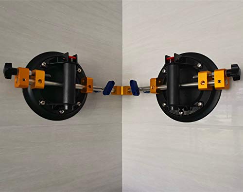 ZUOS Right Angle 90 Degree Countertop Seam Setter with 8" Suction Cup for Seam Joining & Leveling/Professional Countertop, granite, (8"Right Angle Seam Setter (2 Pcs)