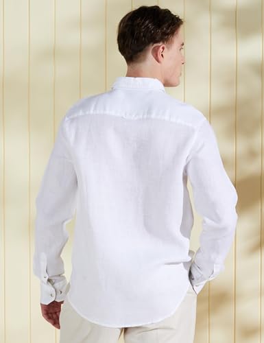 Image of Symbol Premium Men's Pure Linen Solid Casual Shirt (Regular Fit)