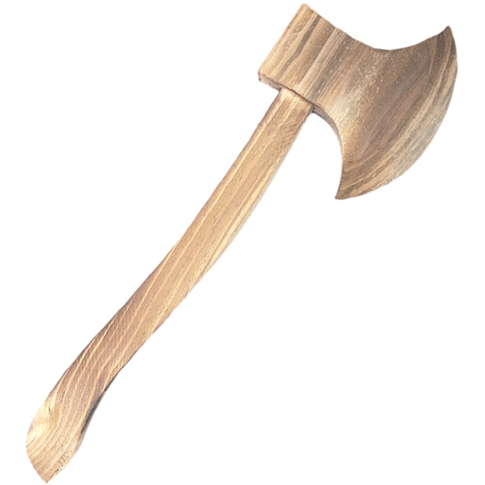 PiniceCore 1pc Wooden Axe Wooden Toy Knife Handmade Toy Halloween Performance Supply Costume Accessory for Cosplay Halloween