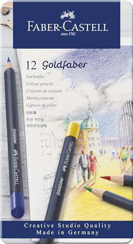 Faber-Castell Goldfaber Colour Pencils – Tin of 12