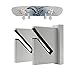 BiJun Support mural pour skateboard, longboard, skis, nowboards, skis nautiques et skateboard électrique, décoration d'intérieur (blanc)