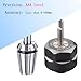 𝐋𝐮𝐨 𝐤𝐞 ER11 Spring Collet Nut Set - AAA Level High Precision ER11 1/8'' Collet + ER11 1/4'' Collet + ER11 Clamping Nut for CNC Engraving Mechine/Lathe Milling Tool