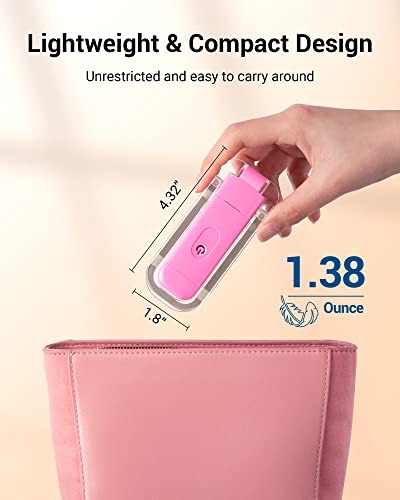 Dewenwils Amber Book Reading Light, Usb Rechargeable Book Light For Reading In Bed, Blue Light Blocking, 4 Brightness Adjustable For Eye Care, Led Clip On Book Lights For Kids, Bookworms (Pink) #TOP6