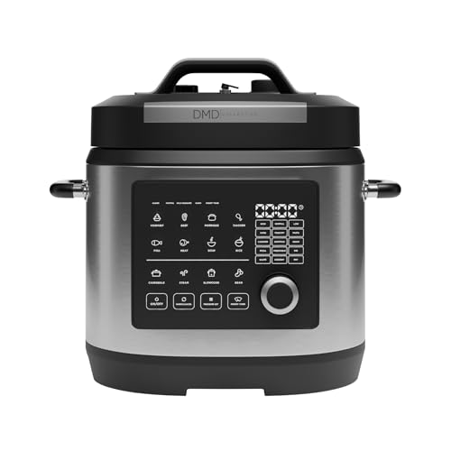 DMD Collective - 6L Pressure Cooker 23-in-1 Electric Multi-Cooker – Fast & Easy One-Pot Cooking, Pressure Cook, Slow Cook, Rice, Steam, Sauté, Yoghurt, Keep Warm, Dishwasher Safe + Free Recipe Book