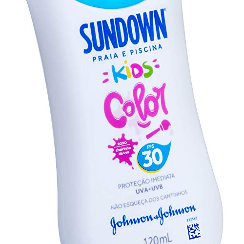 Protetor Solar Sundown Kids Color FPS 30, 120ml