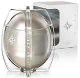 VELA NOVA Luxury Scented Soy Candle - Reawakening Tranquil Bespoke Fragrance | Handcrafted Reusable Glass Vessel | 45+ Hour Even Clean Burn | Includes Elegant Dome Lid