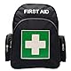 Red Emergency Backpack First Aid Bag Empty Medical First Aid Back Pack Treatment First Responder Trauma Bag for Hiking Camping Daycare Vacation Outdoors Pet Dog Cat Travel Road Trip (Black lb)