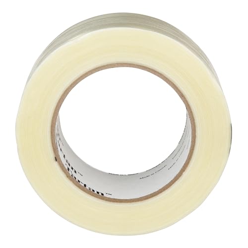 Image of 3M 8934 Tartan Filament Tape, Clear, 4 mil, 48 mm x 55 m, Pack of 24