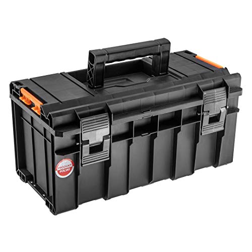 NEO TOOLS Toolbox Werkzeugkiste 500, Abmessungen 45 x 26 x 22,4 cm, 18, Tablett, Griff, aus strapazierfähigem Kunststoff, Material Polypropylen, Modulsystem