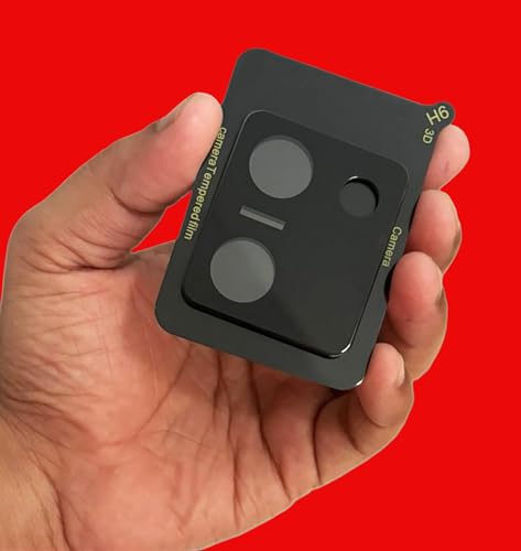 Image of ZARALA Glass Camera Lens Protector For vivo Y200 Pro 5G [9H Hardness] [6D Lens Protector ] [Easy Installation] Black
