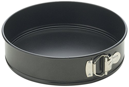 Excelsa Classic Baking Tortiera Apribile Con Fondo 20 Cm | Stampo Per Torte In Acciaio Con Rivestimento Antiaderente Teflon E Salvagoccia | Nero