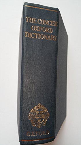 The Concise Oxford Dictionary 1964 Fifth Edition B003ZYCSGW Book Cover