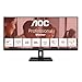 AOC U34E2M - 34 Zoll WQHD Monitor, 100 Hz, 4 ms, Adaptive Sync (3440x1440, HDMI, DisplayPort) schwarz