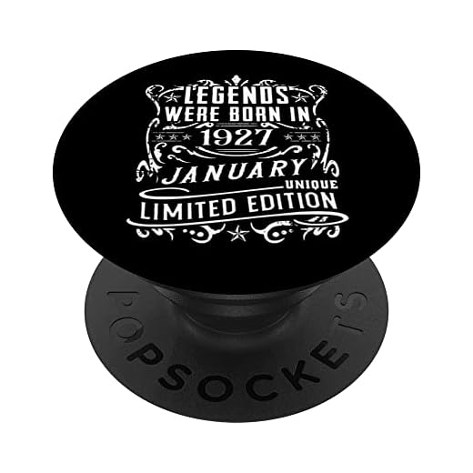 Cumpleaños Enero 1927 Edición Limitada Regalo January 1927 PopSockets PopGrip Intercambiable