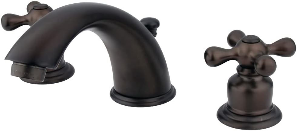 Kingston Brass GKB975X Victorian 8-Inch Widespread Lavatory Faucet with Retail Pop-Up, 5-3/4", Oil Rubbed Bronze