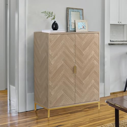 Anmytek2doorwoodaccentstoragecabinet43hnaturaloaktallsideboardfurniturewithadjustableshelvesforlivingroomkitchenh0034 Urban Country Home Decor Anmytek 2 door wood accent storage cabinet 43 h natural oak tall sideboard furniture with adjustable shelves for living room kitchen h0034 urban country home decor