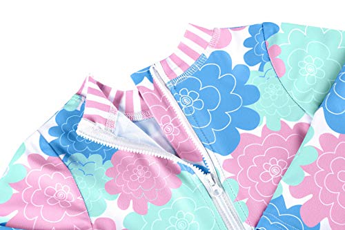Besserbay Infant Girls Uv Protection Floral Aqua One Piece Long Sleeve Swimsuit 0-6 Months #TOP4