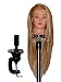 Bellrino 26 - 28 " Cosmetology Mannequin Manikin Training Head with Synthentic Fiber with Table Clamp Holder NATALIE