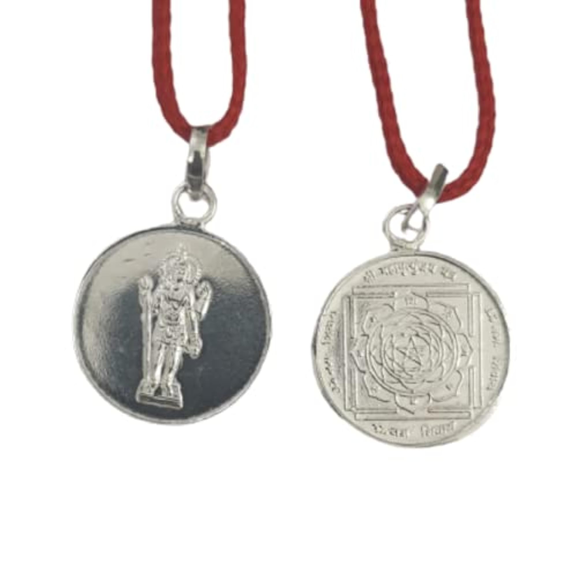 Shri Mahamrityunjay Yantra Pure Silver Pendant, Unisex