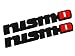 Deselen - LP-MO02 - Car Emblem Metal Stickers Decals Badge Labeling for Nissan GT-R, R35, Juke, 370Z, Nismo n Attack, Nissan Sentra Nismo, Maxima,Pack of 2 (Matte Black)