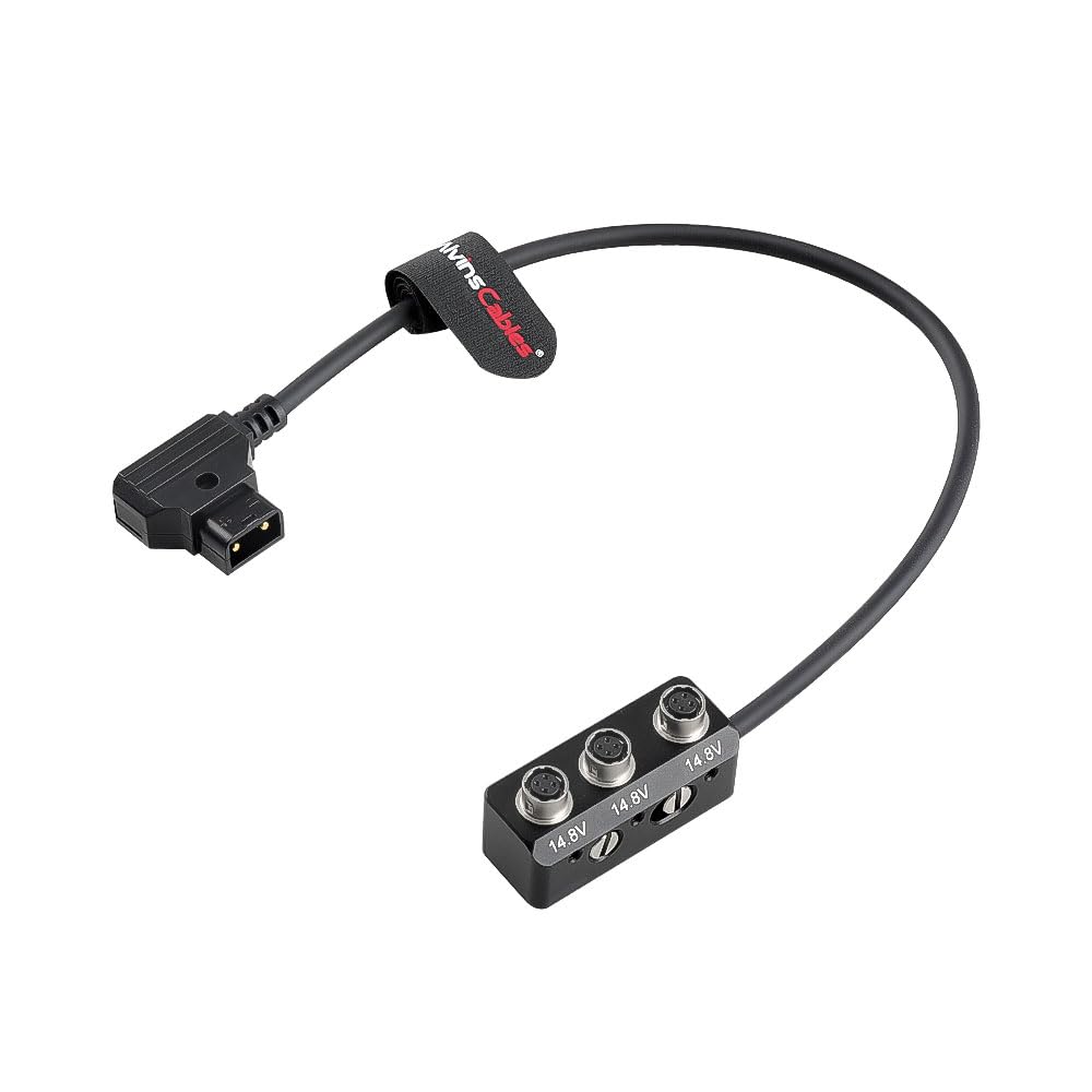 Alvin's Cables Kabel rozgałęźny 1-3-D-Tap na 3-żeński Hirose 4-pinowy do nagrywarek Sound Devices 688 633, Zoom F4/F8/F8N, 30 cm / 11,81 cala