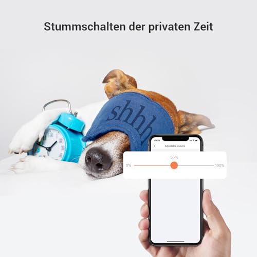 EZVIZ Indoor WLAN Chime CH1 | 0–72 dB einstellbare Lautstärke, 20 Klingeltöne, Plug-in-Installation, APP-Steuerung, integrierte Sirene, Smart Home-Chime für kabellose Video-Türklingel EP3x Pro