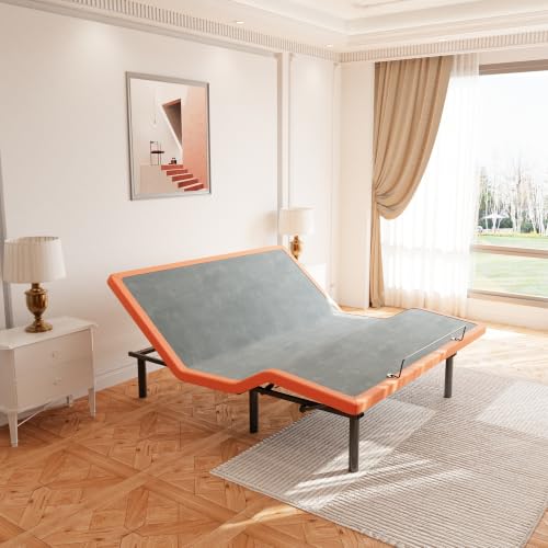 Image of ESHINE Adjustable Bed Frame King, Zero Gravity, Ergonomic Electric Bed Base | Foot & Head Incline, APP Control, Wireless Remote, Anti-Snore, King, 2000 Series