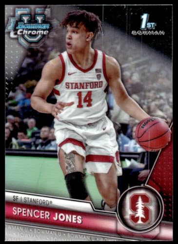 2023-24 Bowman University Chrome #74 Spencer Jones Stanford Cardinal NCAA Basketball Base Trading Card