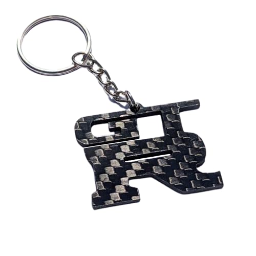 Pro Spec Imports - Real Carbon Fibre GTR keychain for Skyline R32, R33, R34, R35, key chain, oem GT-R, gift