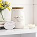 Pearhead Ceramic Gratitude Keepsake Jar With Cork Topper And 50 Memories To Cherish Notecards, Personalized Gift Idea for Christmas, Birthday, Holiday, Engagement, or Wedding, White