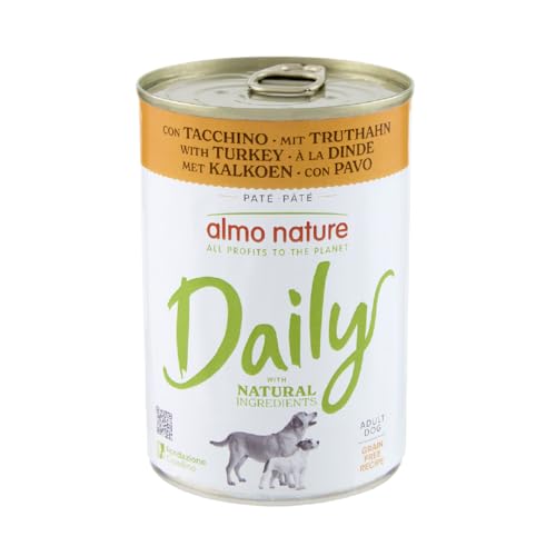 Almo Nature Daily - Alimento Húmedo para Perros - Pavo - 400 g x 24