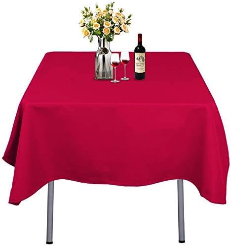 ABCCANOPY Square Tablecloth 72 x 72 Inch Square Table Cloth for Square or Round Tables in Washable Polyester Great for Wedding Party Restaurant Party Buffet Table