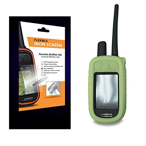 Pack de protección para Alpha 100 - Protector de Pantalla irrompible y Funda Silicona Color Verde fosforito Cover