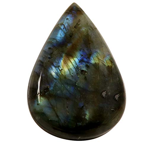 Cabochon de poire en labradorite véritable, le cadeau idéal pour artisan passionné