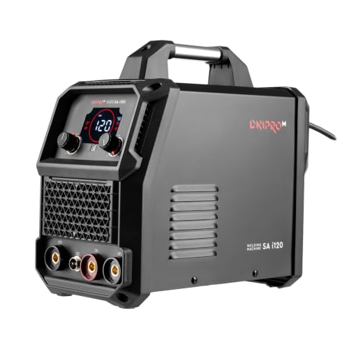 Inversor de Soldadura SA i120 FLUX+MMA+LIFT TIG Soldadora Inverter Monofásica 220V Motor IGBT 20 120A Hilo Tubular sin Gas y Electrodo Revestido para Taller, Obras y Mantenimientos   Por Dnipro M