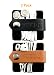 YOCOU Cord Wrap Organizer,the Earbuds and Usb Cable Keeper,Black and Brown,Pack of 2