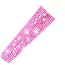 Shiny crystal with soft lining inner cover, (microphone is NOT included) 4.5 inches in length, perfect for protecting and shining your handheld microphones AAAAA Grade Rhinestones, Shining Microphone Style for the Stage, Colored Shiny Skin to Highlig...